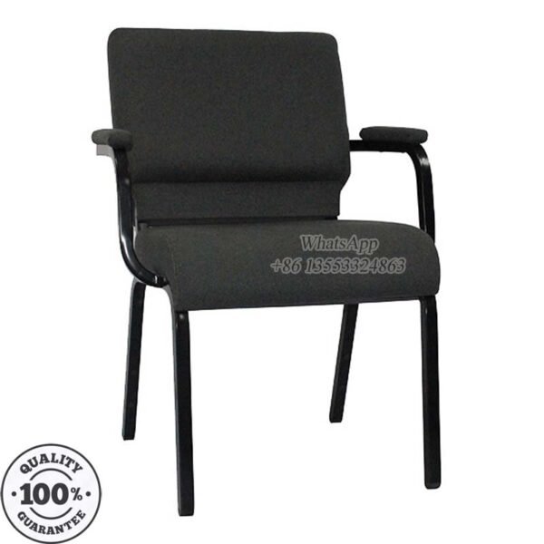 Armrest Church Chairs With Black Color