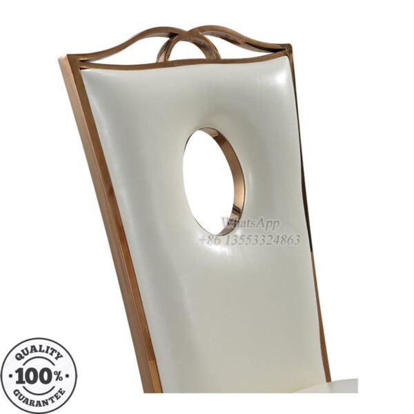 Luxury Wedding Chairs With Rose Gold Color