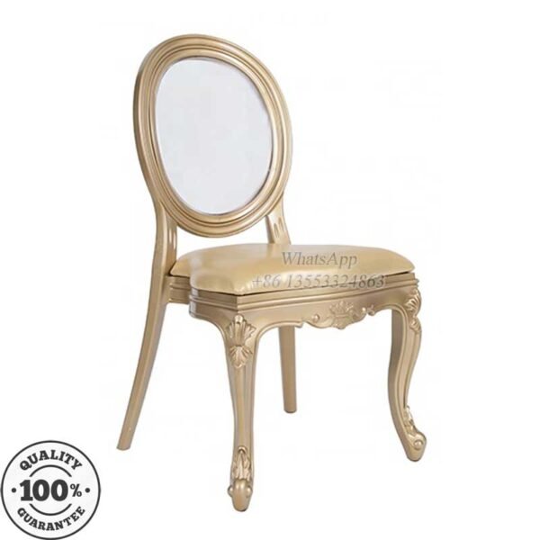 Modern PP Wedding Chairs with Gold Color