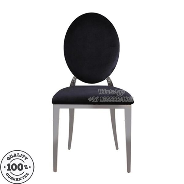 Round Back Wedding Chairs with Black Color