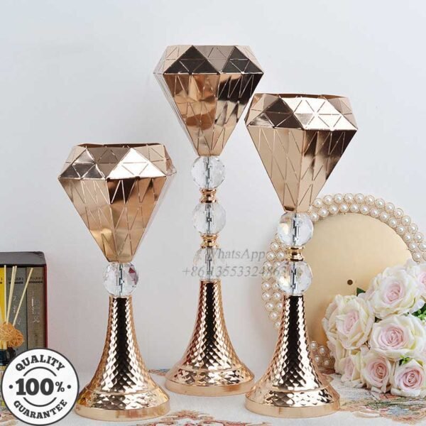 Crystal Gold Flower Vase Wholesale